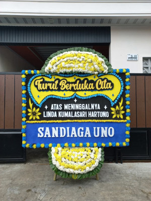 Papan Bunga Duka di Ibu Utara